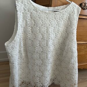 H&M Cream Floral Lace Camisole